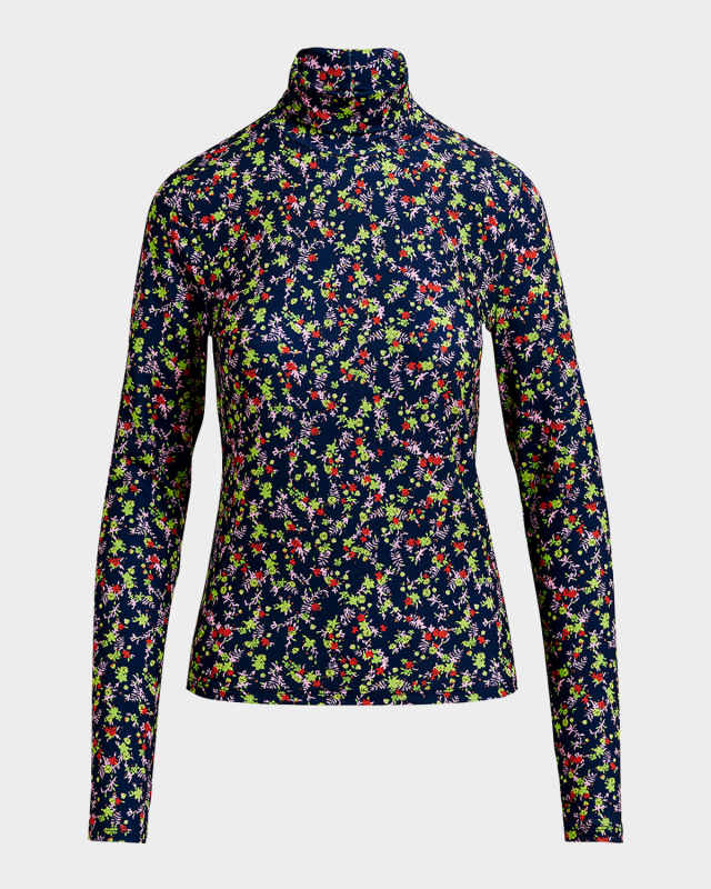 Haisy Printed Turtleneck T-Shirt